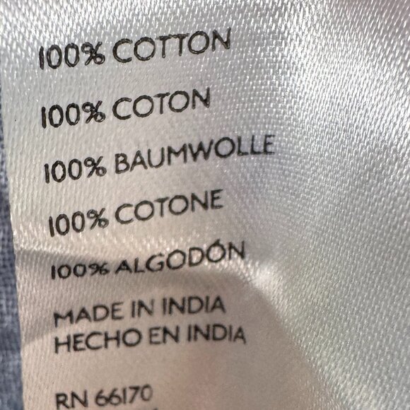 NWT Free People Blue Gauzy Lucy Cotton Button-Front Swing Blouse - Women's Large - Picture 11 of 12